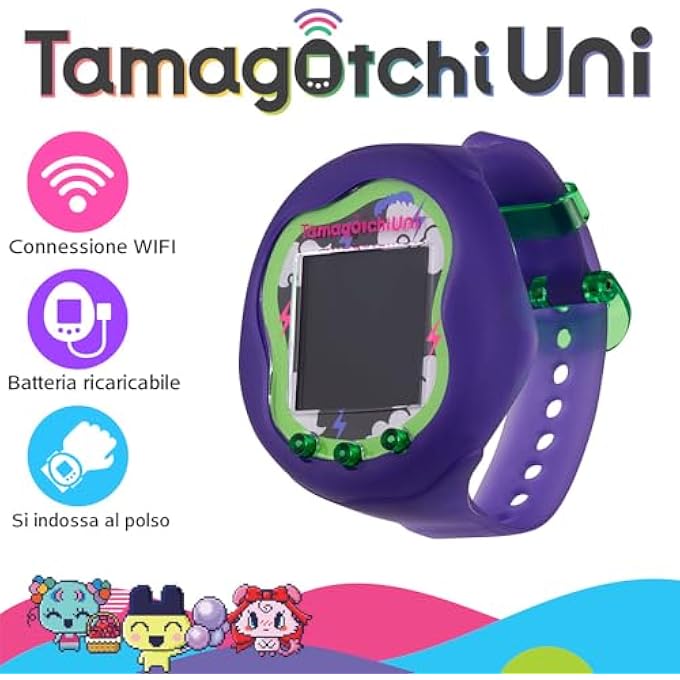 rayihni TAMAGOTCHI PLAIN  TAMAGOTCHI CONNECTED WITH WATCH STRAP  TAMAGOTCHI INTERACTIVE ANIMAL  VIRTUAL ANIMAL TO RAISE  TAMAGOTCHI IN FRENCH  MONSTER MODEL  CHILDREN'S TOY AGE 6+  43356 - Image 3